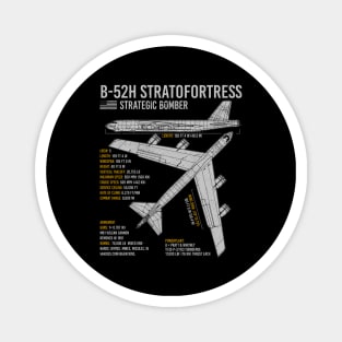 B-52 Stratofortress Blueprint American Bomber Magnet